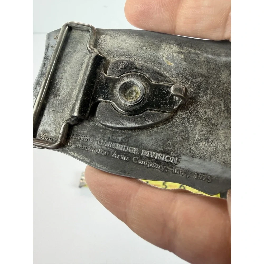 1975 Peters Cartridge Divison Hunting Duck Belt Buckle Remington Arms
